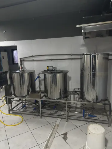 Cozinha cervejeira Tina brassagem artesanal