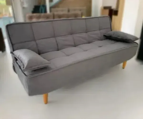 Sofá Cama Reclinável 1,88m Linho com Almofadas Novo Fazemos Entrega