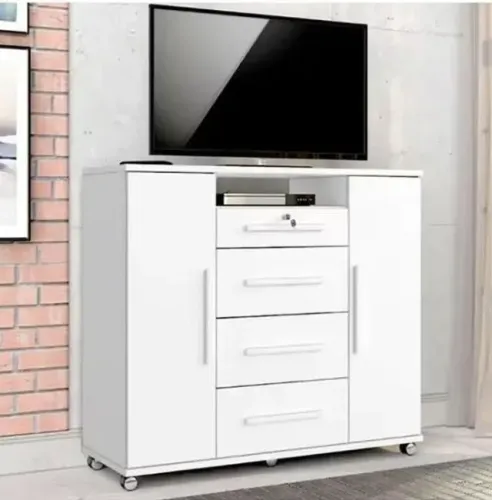 Cômoda Sapateira Versatil Branco Frete Grátis - Até 12x