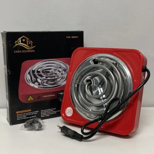 FOGAO ELETRICO 1 BOCA, VERMELHO 