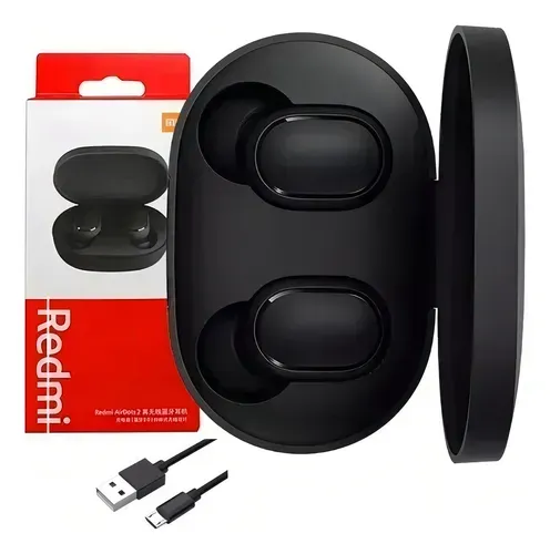 Fone De Ouvido Bluetooth Air Dots 2 Esportivo Gamer Air2 Cor Preto