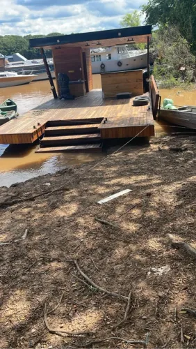 Balsa, flutuante, catamarã