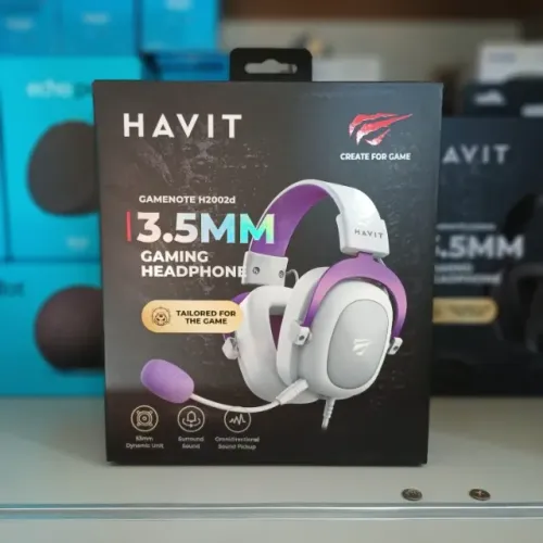 Headphone Fone de Ouvido Havit H2002d, BRANCO, com Microfone, compatível com XBOX ONE, PS4