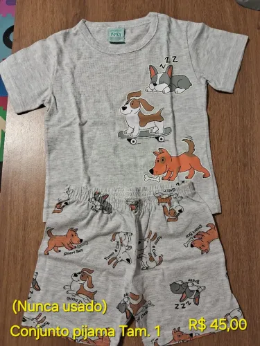 Conjunto pijama menino Kyly - Tam 1 - Novo