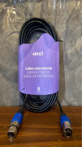 Cabo pra microfone 5 metros 