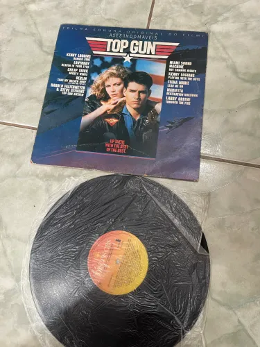Disco de vinil lp top gun , muito conservado