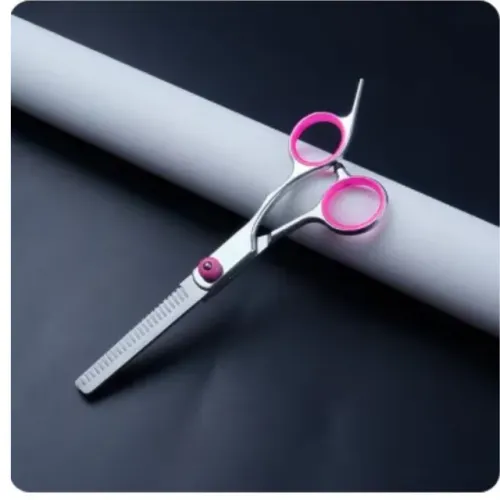 Tesoura Dentada Pets 6 Polegadas Rosa