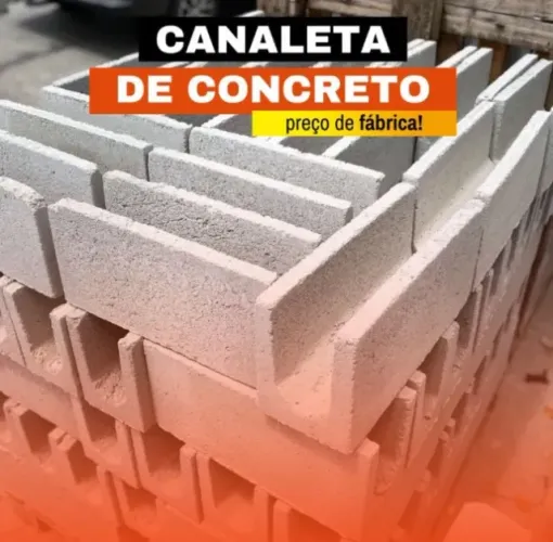 Canaleta de Concreto - Direto da Fábrica!