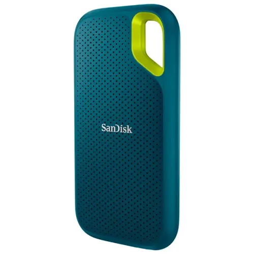 SSD Externo Portátil Sandisk Extreme 4TB USB-C (Preto, Verde e Azul)
