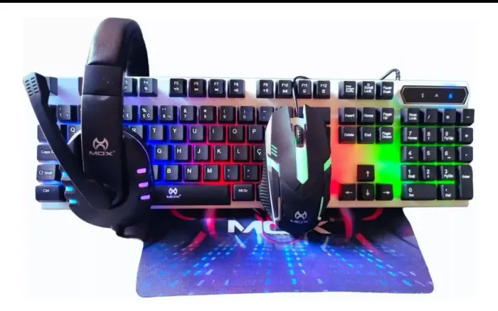 Kit Gamer Completo - Teclado, Mouse e Headset RGB