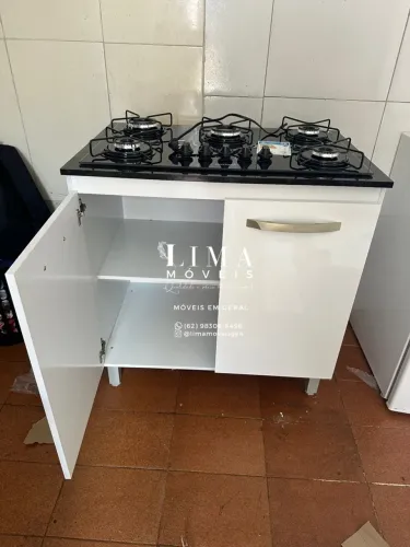 Fogão Cooktop 5 bocas com armário