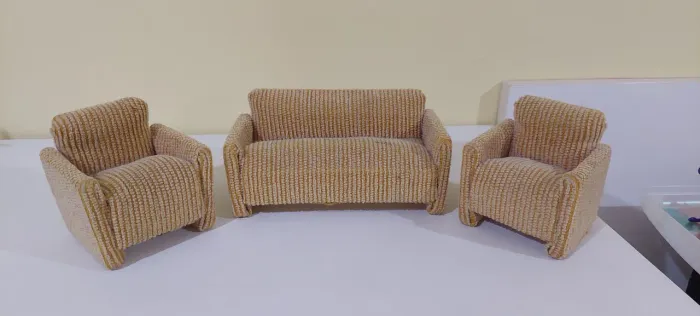 Kit de sofá + poltronas para bonecas