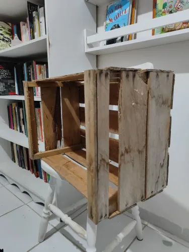 Caixote de madeira / Caixote de feira para decoração 