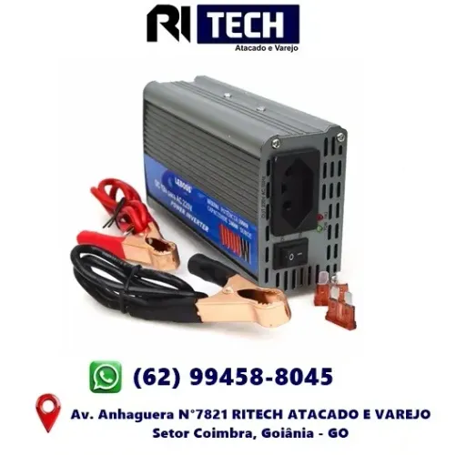 INVERSOR CONVERSOR DE POTENCIA VEICULAR 1000W TRANSFORMADOR 12V A 220V