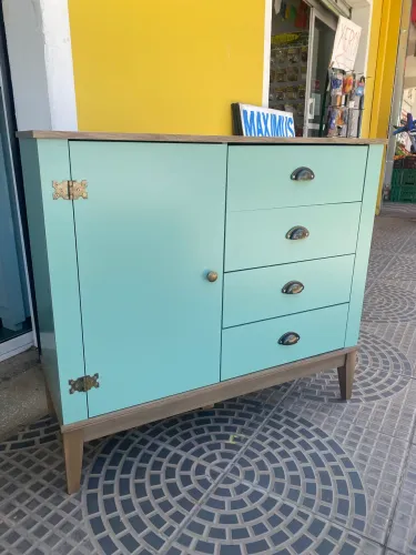 Cômoda Verde Retrô Nova
