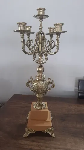 Castiçal de Bronze 5 Velas