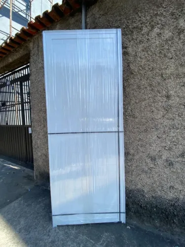 PROMOÇÃO - PORTA ALÚMINIO LISA LAMBRIL BRANCA 2.10X60,70 OU 80