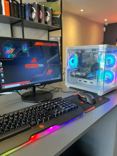 PC Gamer Xeon | RX 580 | Monitor 19 Pol. + Teclado e Mouse