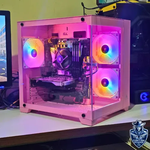 (PC 10) PC Gamer Rosa Intel i7-6700 16GB NVMe GTX1050 Ti 4GB
