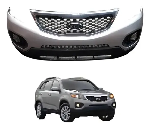 Para Choque Dianteiro Completo Kia Sorento 2011 2012 Prata