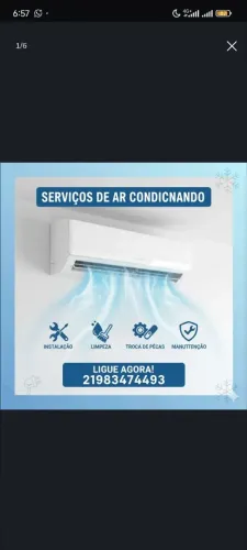 Limpeza, instalação e reparo de ar condicionados