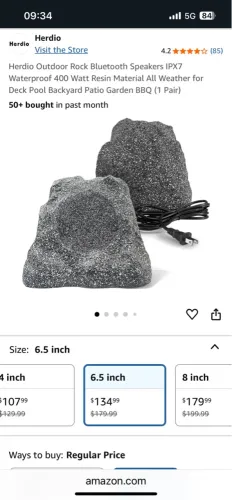 Caixas de som Bluetooth para área externa - Rock