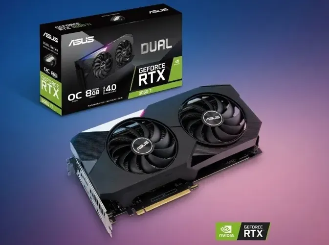 Nvidia Asus RTX 3060 Ti OC Dual 8GB (melhor CxB que RTX 5060)
