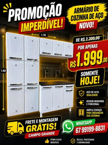 Armário de cozinha de parede de aço oferta especial feriado