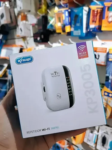 Repetidor Wif 2,4ghz 300mbps Com Porta Rj45 Knup