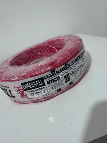 100m Fio 2 5mm 100m Flexivel Eletrico Antichama 750v Cabo Flexivel 2,5mm