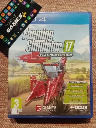 Farming Simulator 17 Platinum Edition PS4 Mídia Física NOVO Nunca Usado