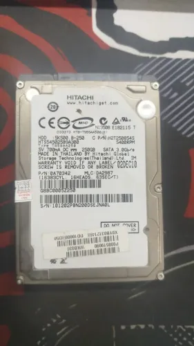 HD 250GB Hitachi 2,5 Notebook