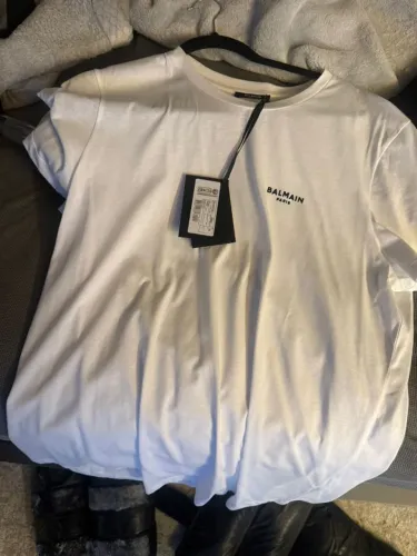 Camiseta Balmain Paris Original Branca | Nova com Etiqueta | Tam. XL
