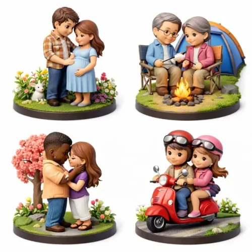 Miniaturas 3D Personalizáveis - Transforme suas fotos em Bonecos 3D!!!