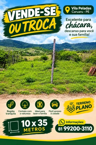 TERRENO CARUARU- VILA PELADAS