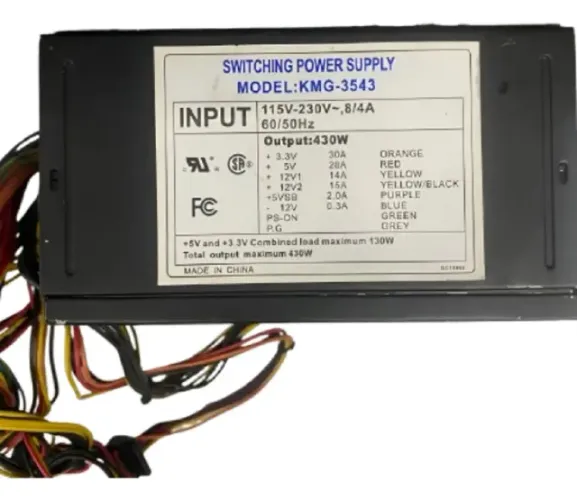 Fonte Real C3tech Modelo: Kmg-3543 24pinos 430w