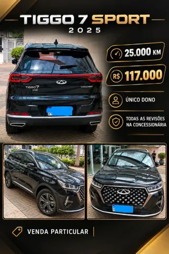 Chery Tiggo 7 Sport 1.5 Turbo Flex 16V Aut. 2025