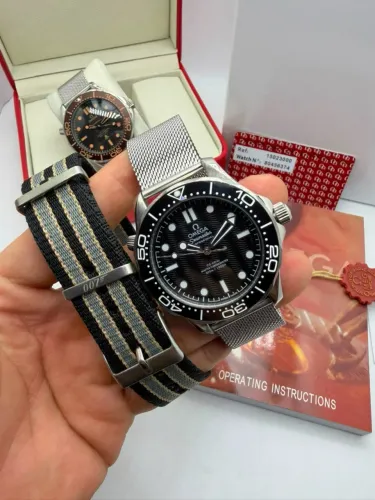 Omega Seamaster 42mm 2 pulseiras + Caixa Omega