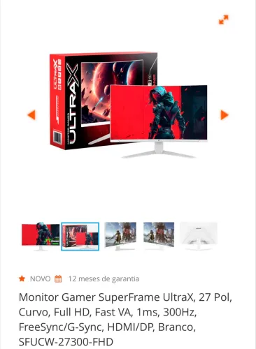 MONITOR 27? 300hz NOVO!