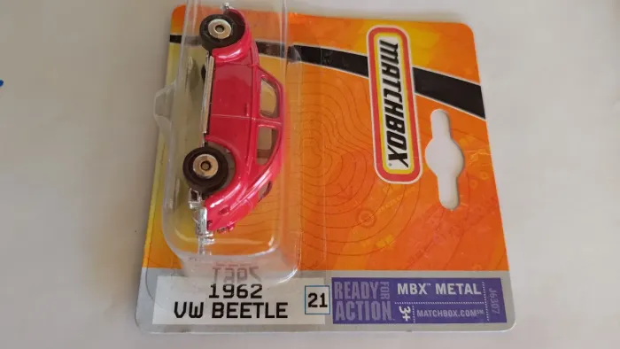 Miniatura Matchbox 1962 VW Beetle (Fusca) Vermelho - Lacrado #21