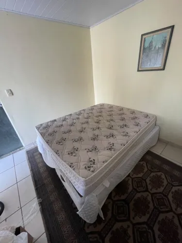 Cama Box Baú Queen + Colchão