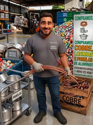 Compramos cobre, alumínio,latinha,panela