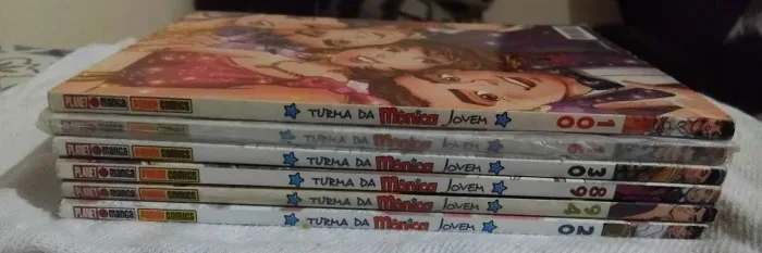 6 volumes turma da mônica jovem, oferta