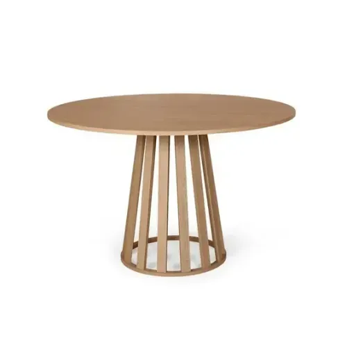 Mesa de Jantar Redonda 4 Lugares 90cm em MDF Gabi Jade - Straub Web
