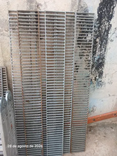 A área de ferro para piso externo