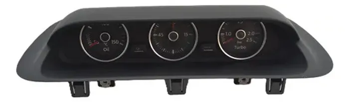 Relogio Manometro Pressão Temperatura Fusca Tsi Original Vw Preto