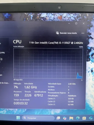 NOTEBOOK CORE I5 DÉCIMA PRIMEIRA GERAÇÃO+ENTREGA GRÁTIS