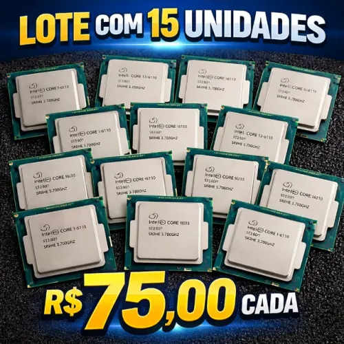 LOTE DE PROCESSADORES I3 6º