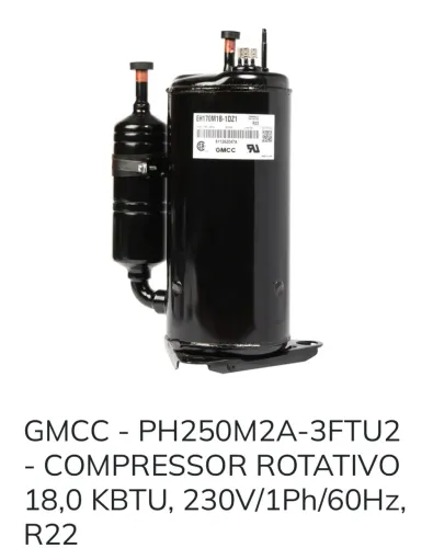 Compressor R22 18000 Btu/h NOVO