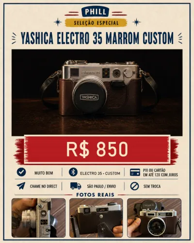 YASHICA ELECTRO 35 MARROM CUSTOM